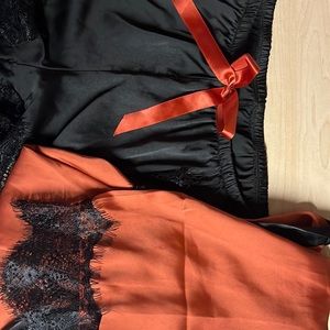 Shorts and robe set.